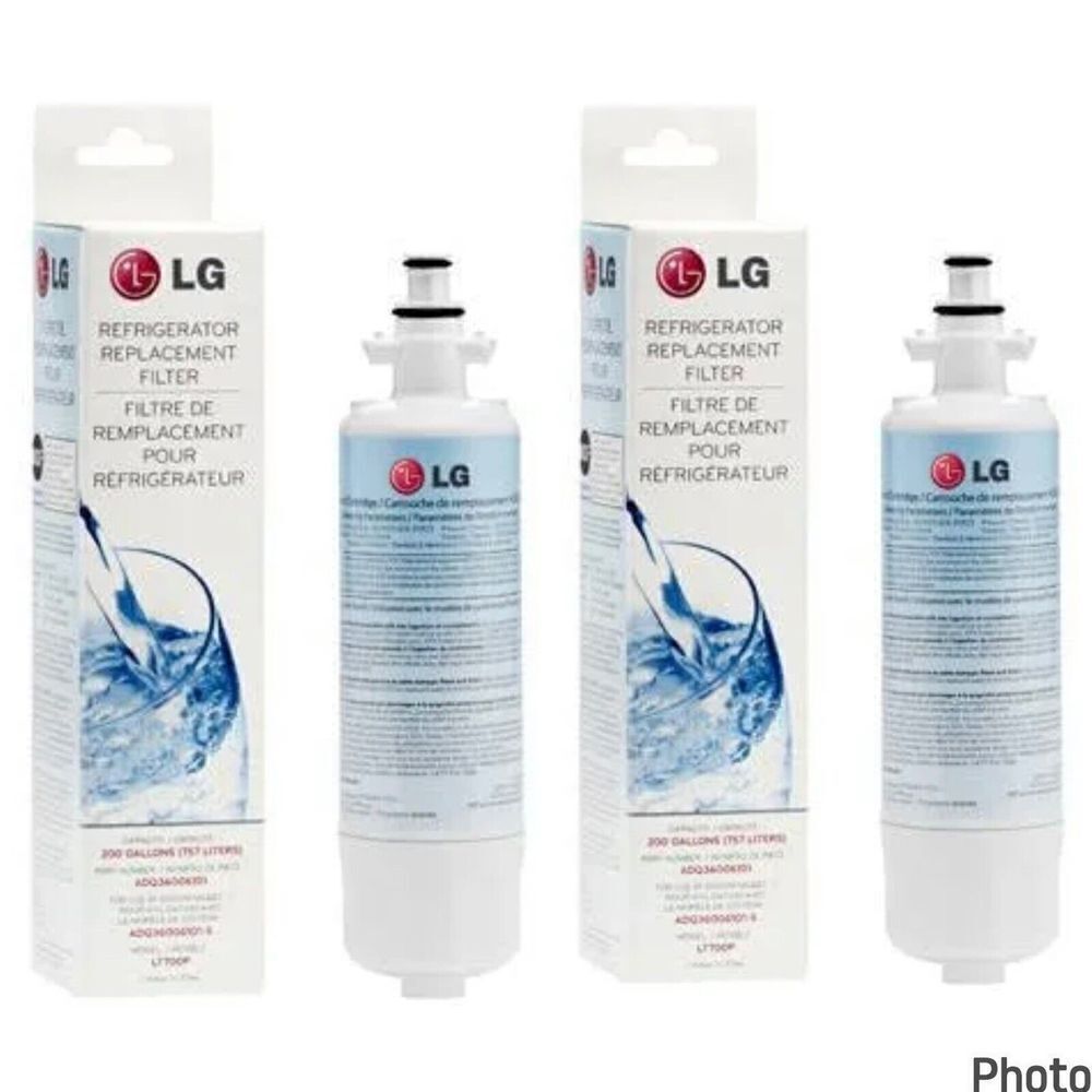 (2-Pack) LG LT700P Refrigerator Replacement Filter 6 Month / 200 Gallon
